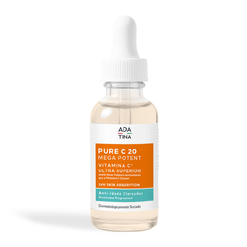 Sérum Anti-Idade Clareador de Alta Performance com Vitamina C – Pure C 20 Mega Potent 30ml