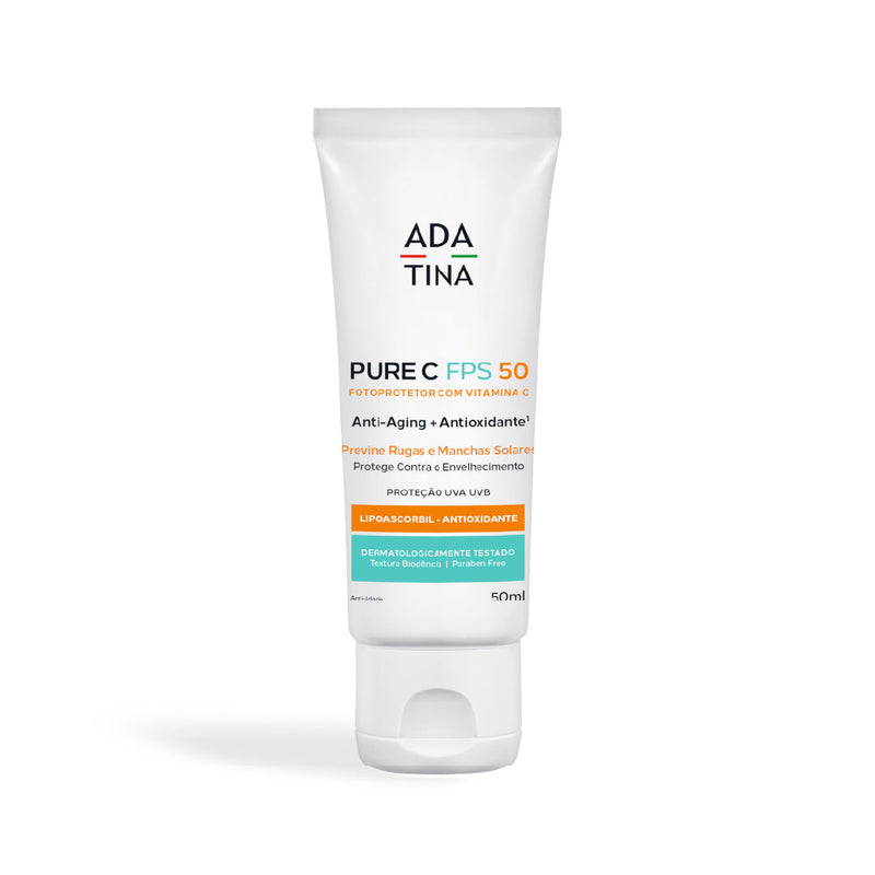 Protetor Solar com Vitamina C e Niacinamida Clareadora - Pure C FPS 50 50ml