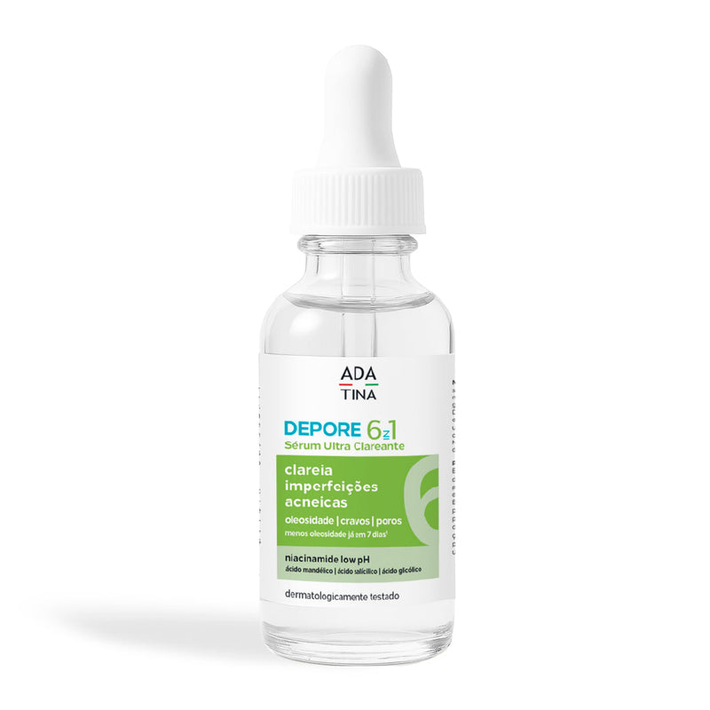 Sérum Clareador com Niacinamida e Ácidos para Pele Oleosa – Depore 6 in 1 Sérum Ultra Clareante 30ml
