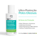 Protetor Solar 12HS Fluido Toque Seco e Peles Oleosas - Sunsec Solar Fluido FPS 50 40ml