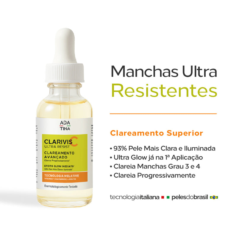 Sérum Clareador Facial com Vitamina C e Alfa-Arbutin - Clarivis C Ultra Resist 30ml