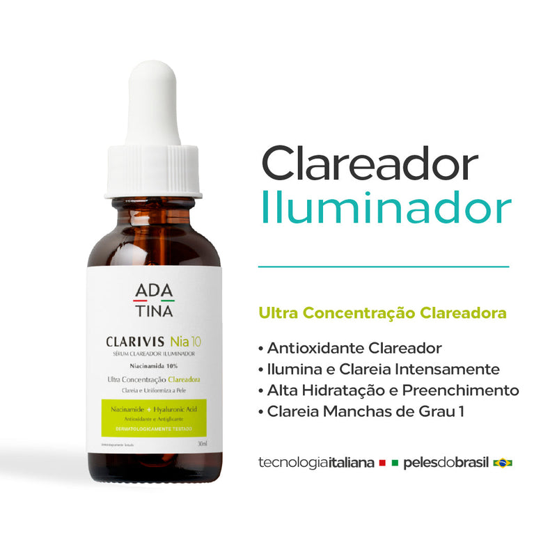 Sérum Clareador de Manchas e Melasma Inicial - Clarivis Nia 10 30ml