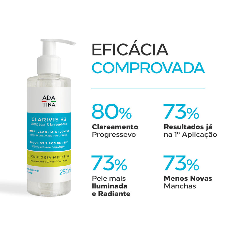 Gel de Limpeza Clareador Concentrado - Clarivis B3 250ml