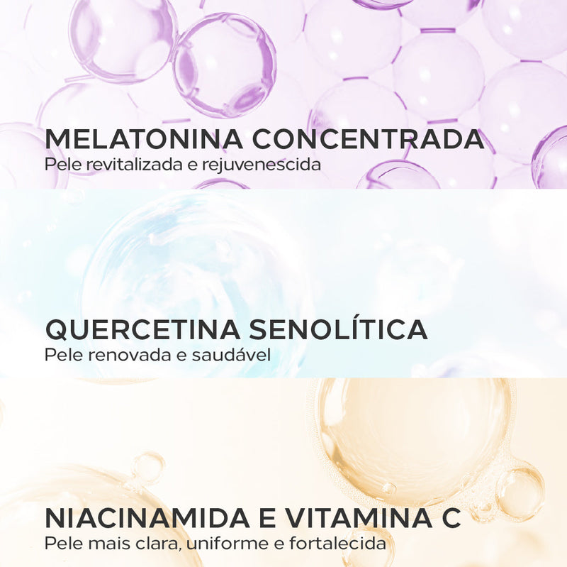 Sérum Clareador Anti-Idade com Melatonina e Vitamina C - Sustent C Clareador Age Reverse 30ml