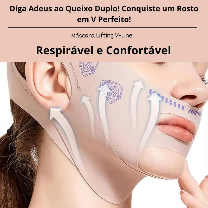 Máscara V-Revitalize – Rosto Firme, Sem Papada e Sem Rugas