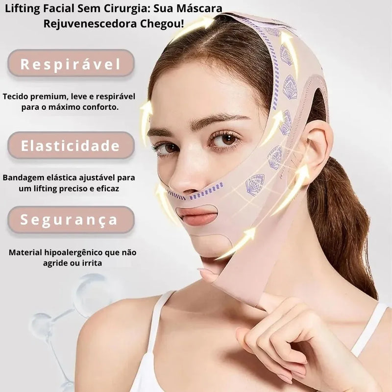 Máscara V-Revitalize – Rosto Firme, Sem Papada e Sem Rugas