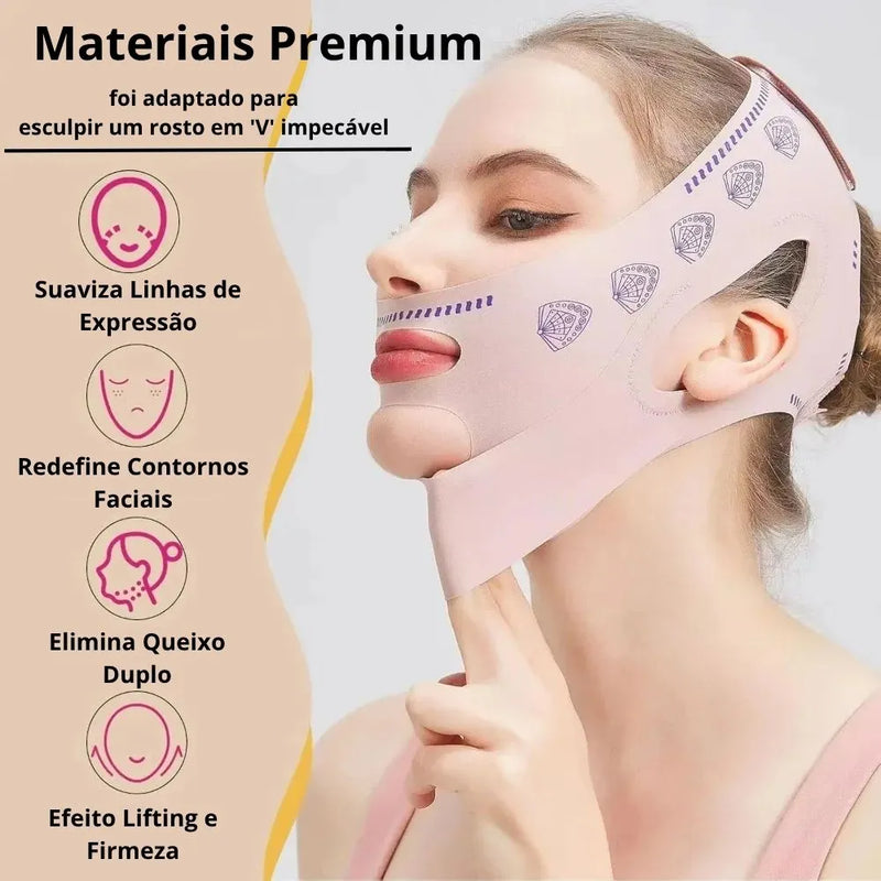 Máscara V-Revitalize – Rosto Firme, Sem Papada e Sem Rugas