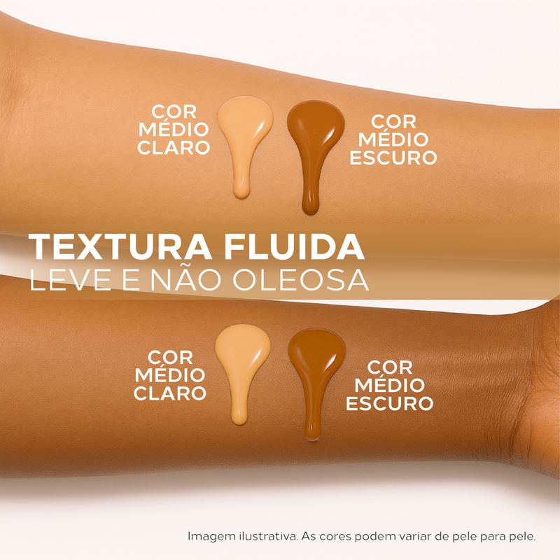 Protetor Solar Facial 12HS com Cor Cobertura Natural e Toque Seco - Biosole Fluido FPS 98 40ml