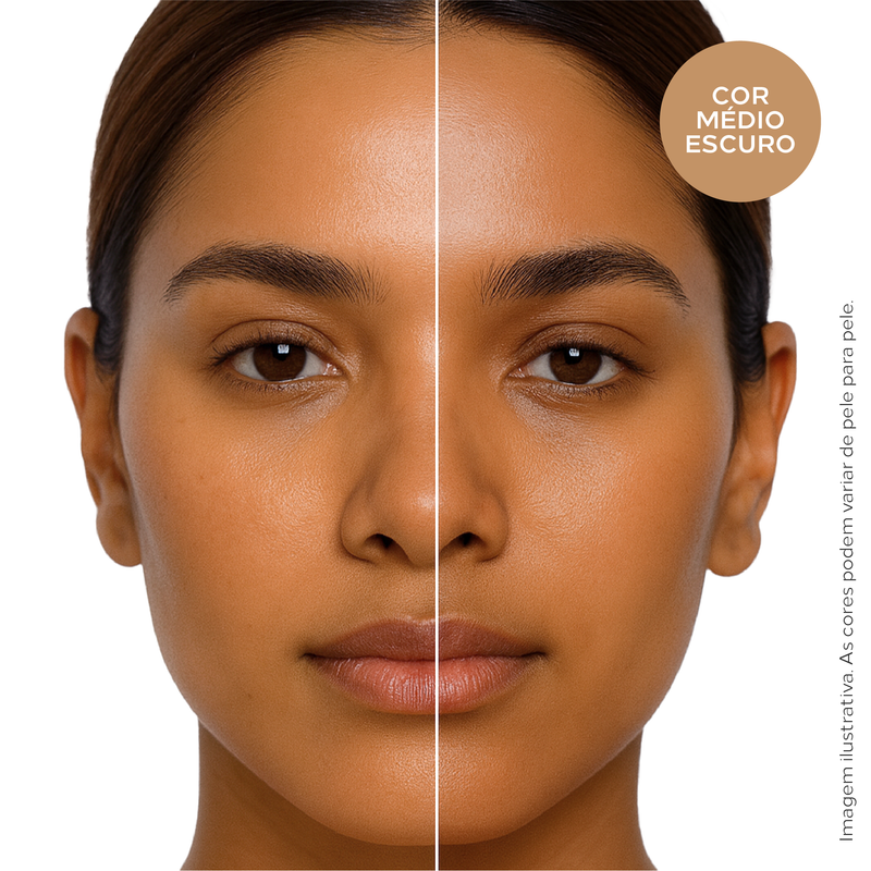 Protetor Solar Facial 12HS com Cor Cobertura Natural e Toque Seco - Biosole Fluido FPS 98 40ml