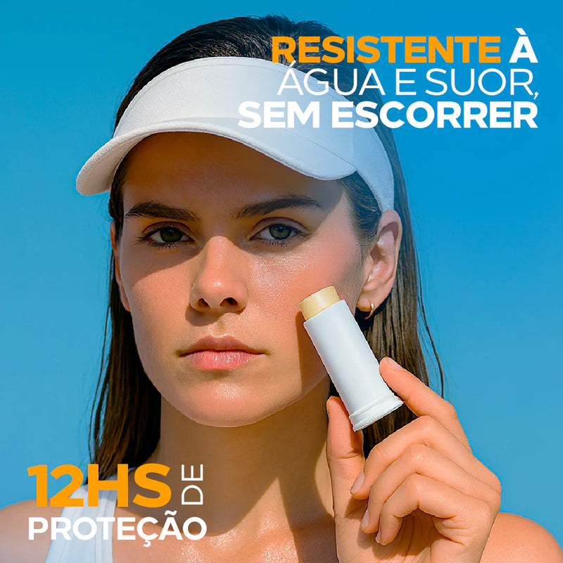 Protetor Solar Facial Stick Clareador 12HS – Biosole E Plus Ultra Vitamin FPS 99