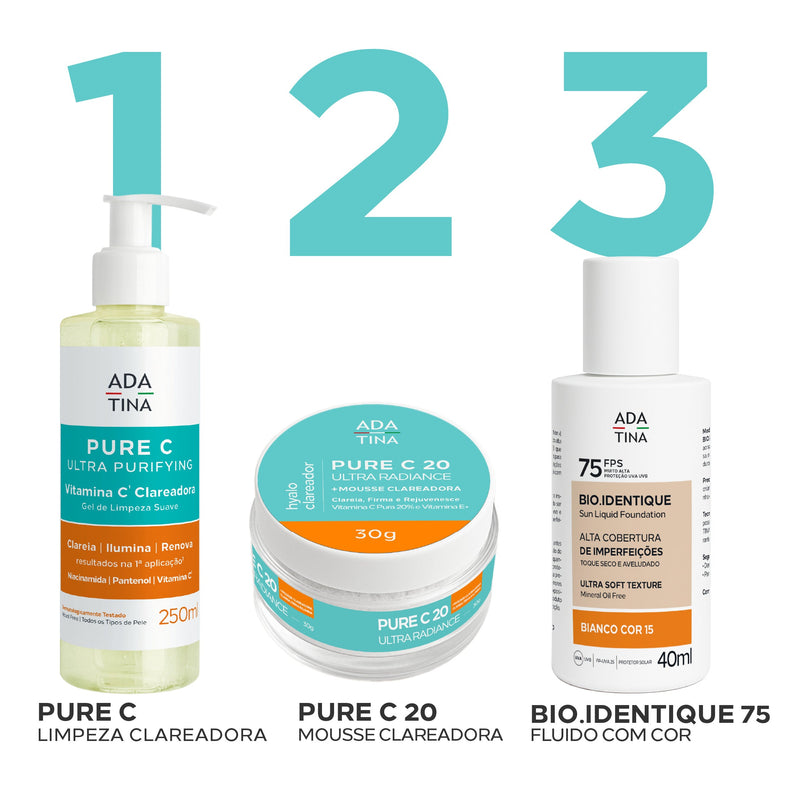 Protetor Solar Facial Fluido 12HS com Cor Alta Cobertura - Bio Identique FPS 75 - 40ml