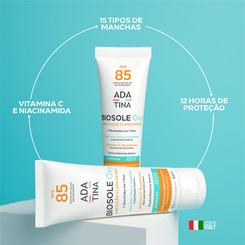 Protetor Solar Facial Clareador para Pele com Melasma - Biosole Oxy FPS 85 - 40ml