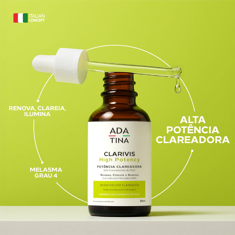 Sérum Anti-Manchas e Melasma com 3 Ácidos Clareadores – Clarivis High Potency 30ml