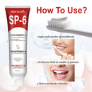 Super Creme Dental Clareador com Probióticos SP-6 100g - Fortalece a Microbiota Oral, Clareia os Dentes e Refresca