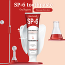 Super Creme Dental Clareador com Probióticos SP-6 100g - Fortalece a Microbiota Oral, Clareia os Dentes e Refresca