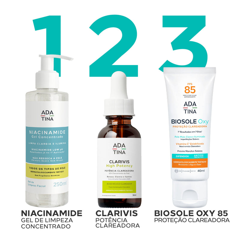 Sérum Anti-Manchas e Melasma com 3 Ácidos Clareadores – Clarivis High Potency 30ml