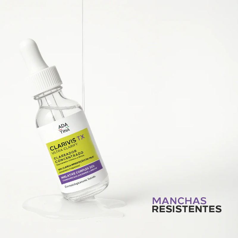 Sérum Clareador Facial Potente para Manchas Escuras e Melasma – Clarivis TX Ultra Clarify 30ml