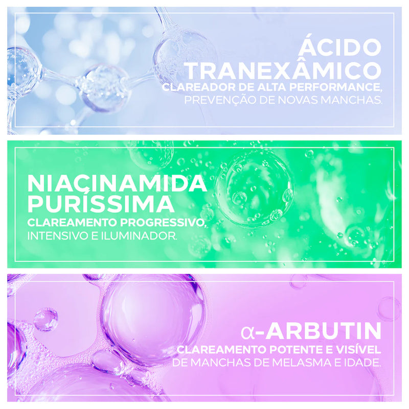 Sérum Clareador Facial Potente para Manchas Escuras e Melasma – Clarivis TX Ultra Clarify 30ml